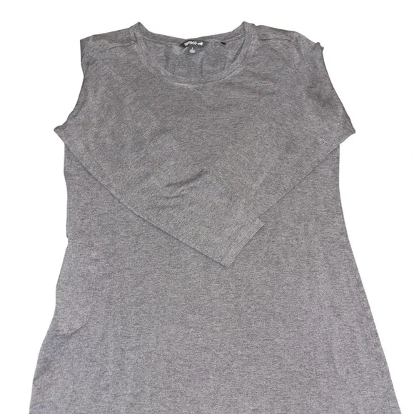 Toad&Co | Montclair Midi Dress | L Gray Organic Cotton Blend Long Sleeve Casual - Picture 1 of 13